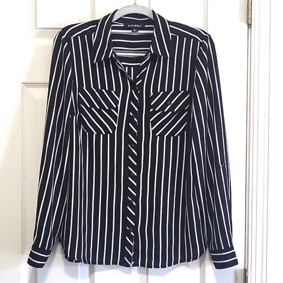 Roz&Ali striped blouse - Picture 1 of 8